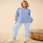 ¼ ZIP COLLAR FRENCH TERRY SWEATSHIRT image number null