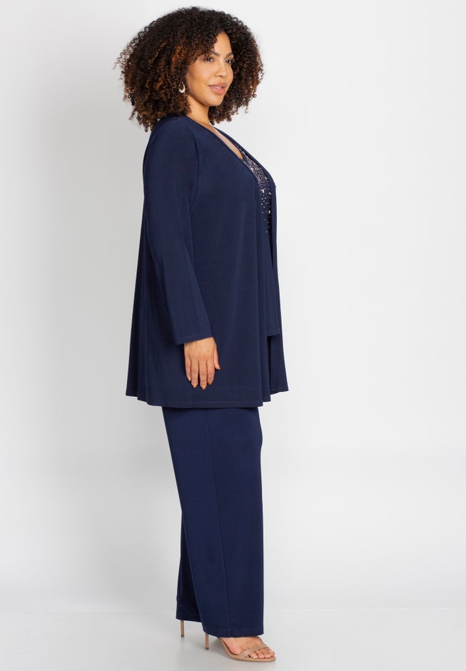 Embellished 3-Piece Pant Set image number 2