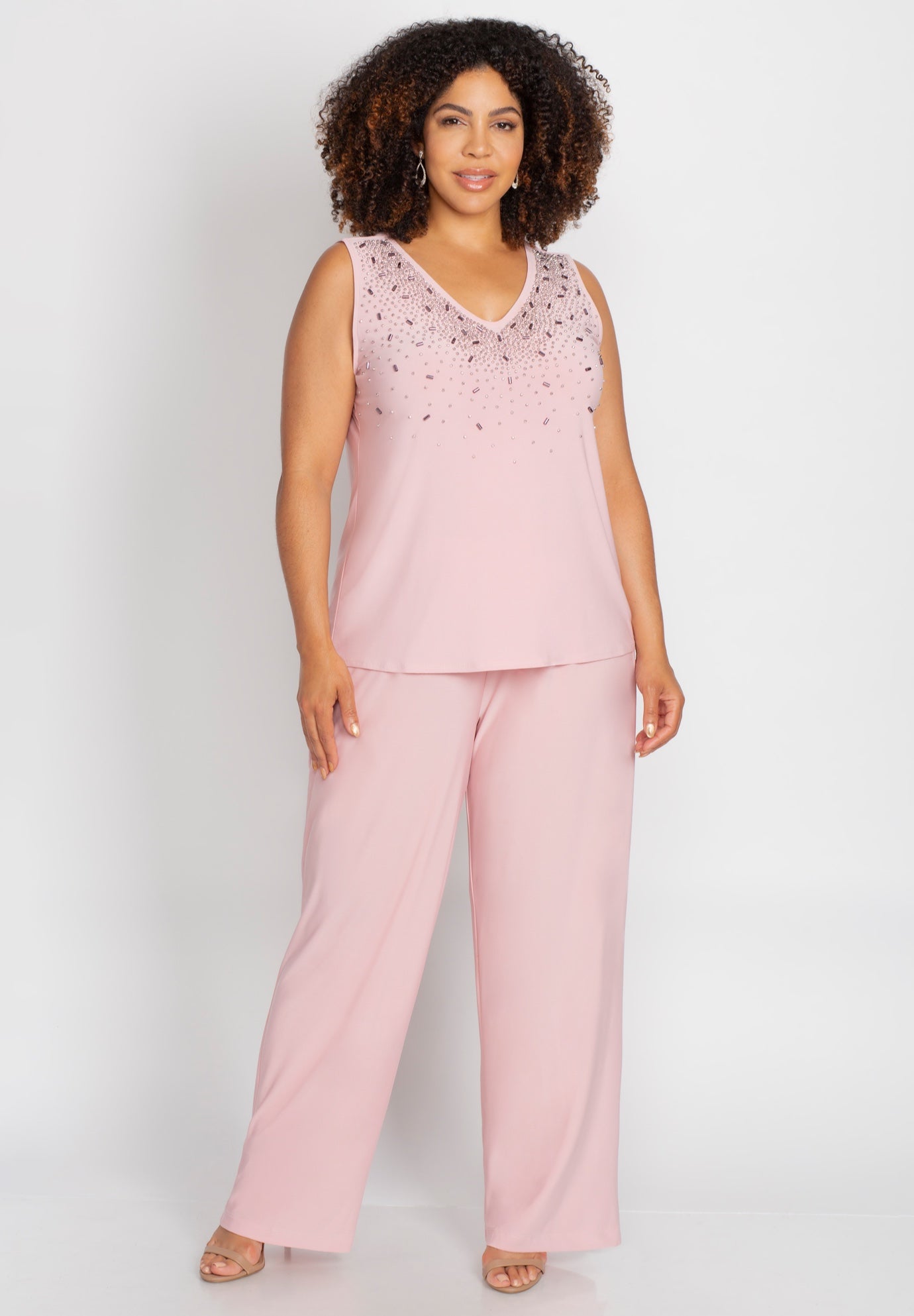 Embellished 3-Piece Pant Suit image number 4