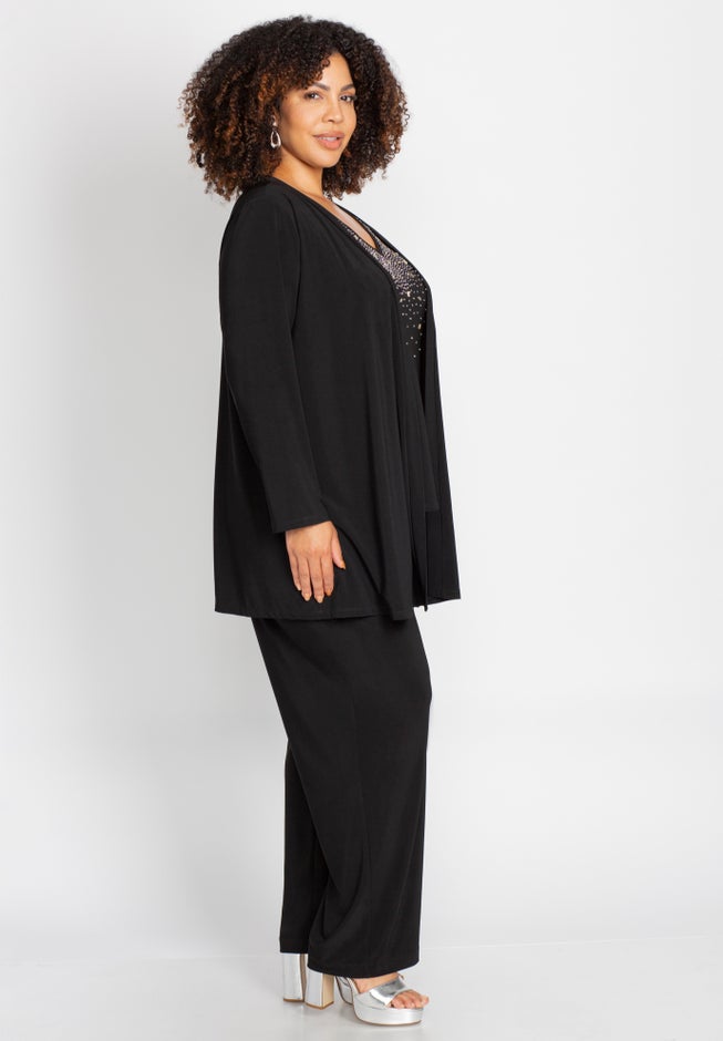 Embellished 3-Piece Pant Set image number 2