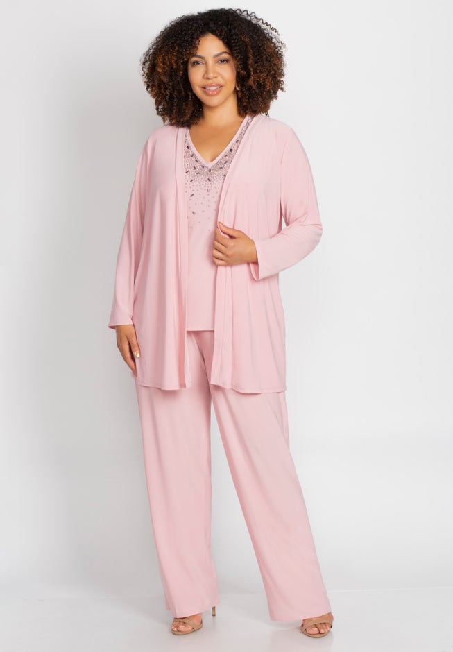 Embellished 3-Piece Pant Set image number 0