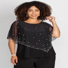 Chiffon Overlay Top & Pant Duet image number null