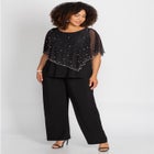 Chiffon Overlay Top & Pant Duet image number null
