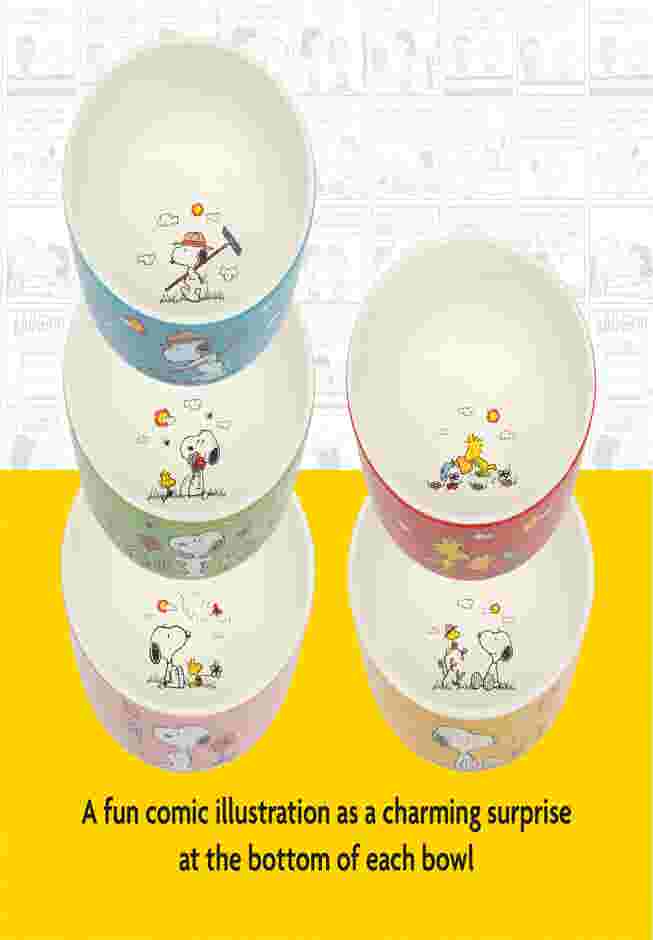 Snoopy’s Garden Patch 6-Piece Stackable Bowl Set image number 3