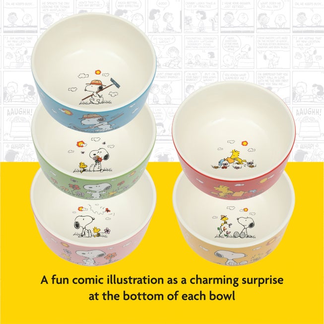 Snoopy’s Garden Patch 6-Piece Stackable Bowl Set image number 3