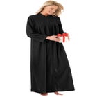 Smocked Velour Long Robe image number null