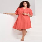 Plus Size Elbow Sleeve Fit-and-Flare Dress with Bolero Jacket &ndash; 2-Piece Suit image number null