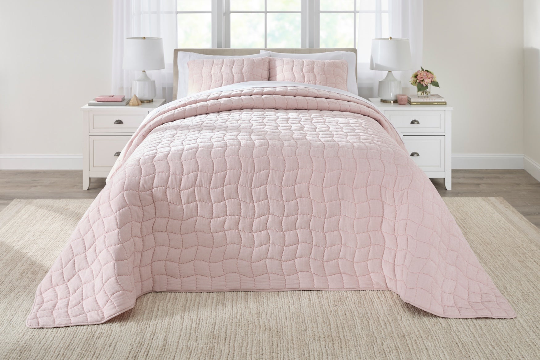 Cloud Quilted 3-Pc. Bedspread Set  image number 1