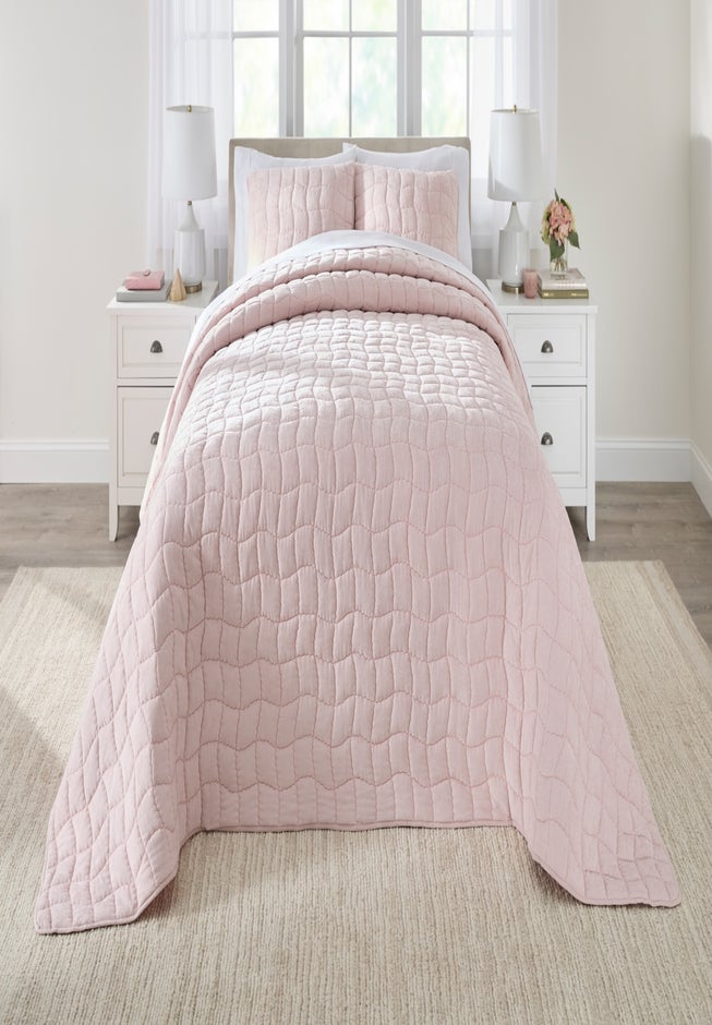 Cloud Quilted 3-Pc. Bedspread Set  image number 1