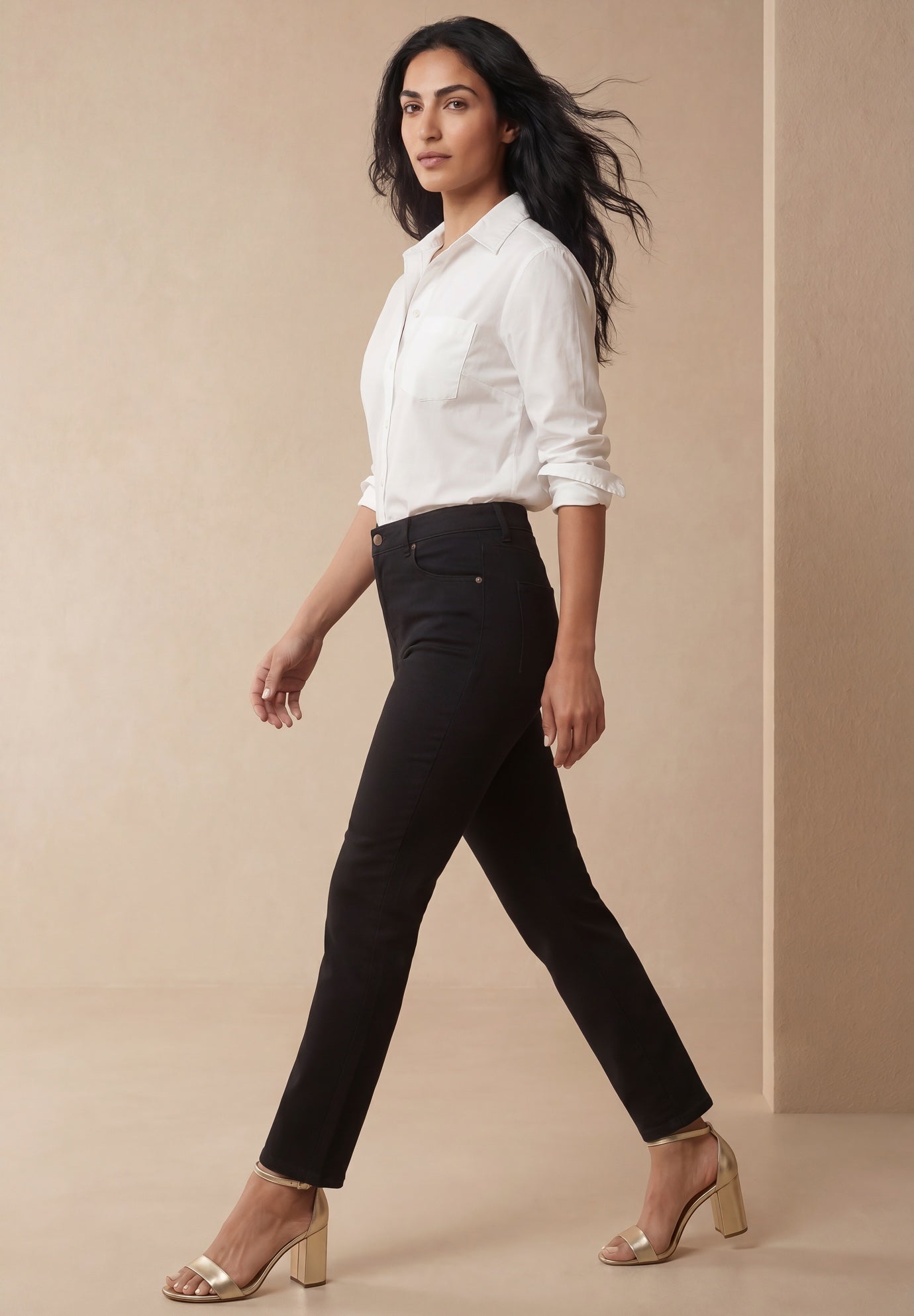 Classic Cotton Denim Straight-Leg Jean image number 2