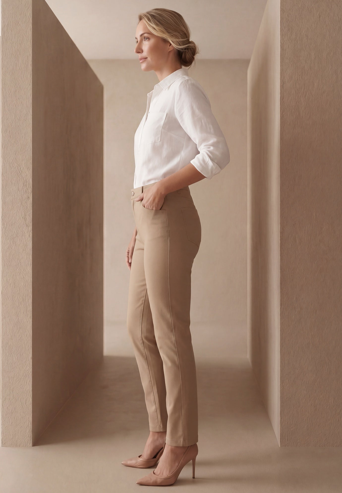 Classic Cotton Denim Straight-Leg Jean image number 1