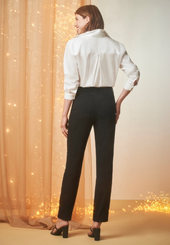 Classic Cotton Denim Straight-Leg Jean image number 1