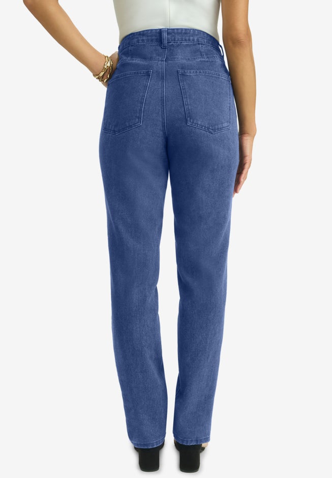Classic Cotton Denim Straight-Leg Jean image number 1