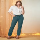 Classic Cotton Denim Straight-Leg Jean image number null