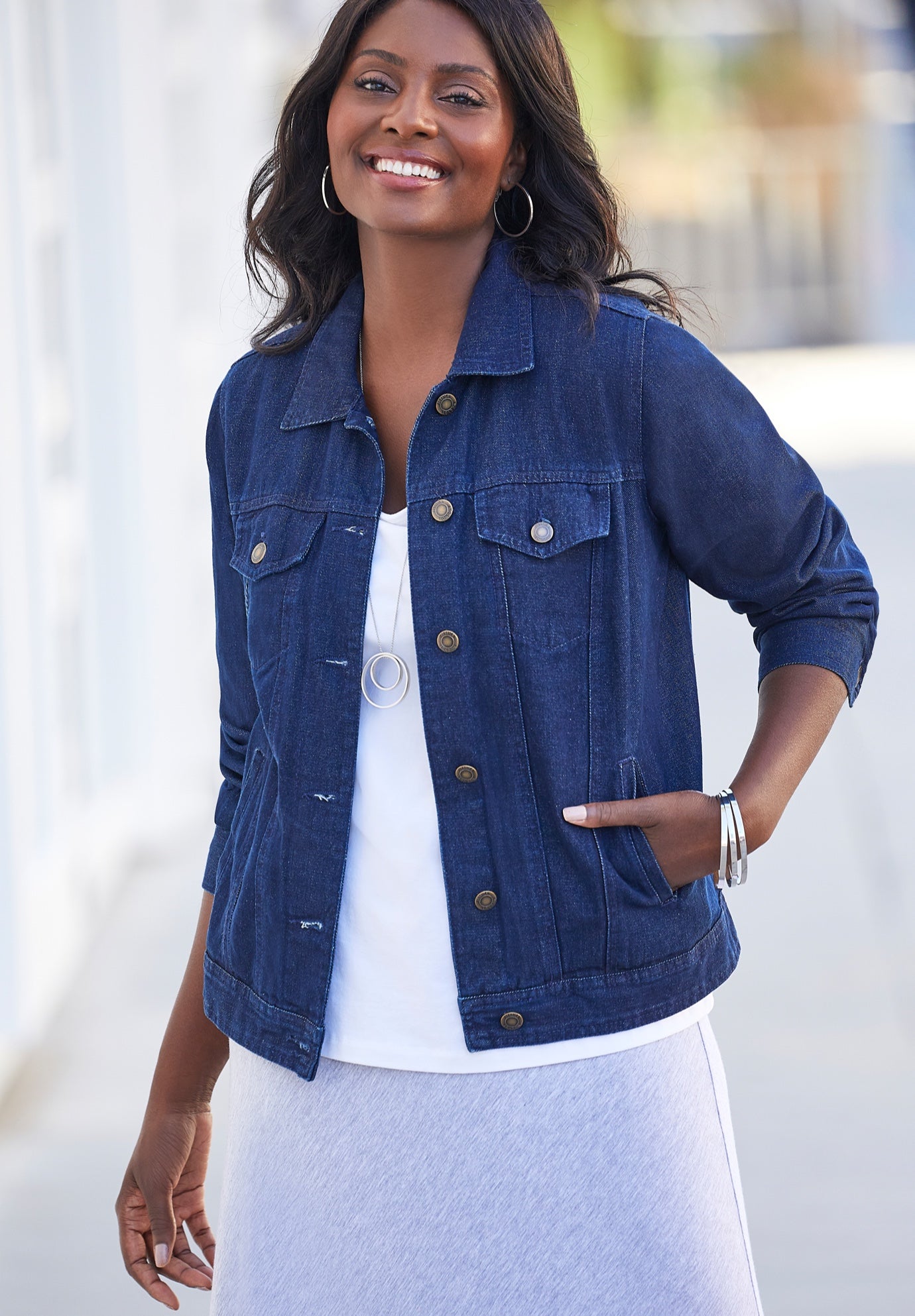 Classic Cotton Denim Jacket image number 0