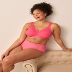 Comfort Choice&reg; Full Coverage Sling Double Band Lace Bra image number null