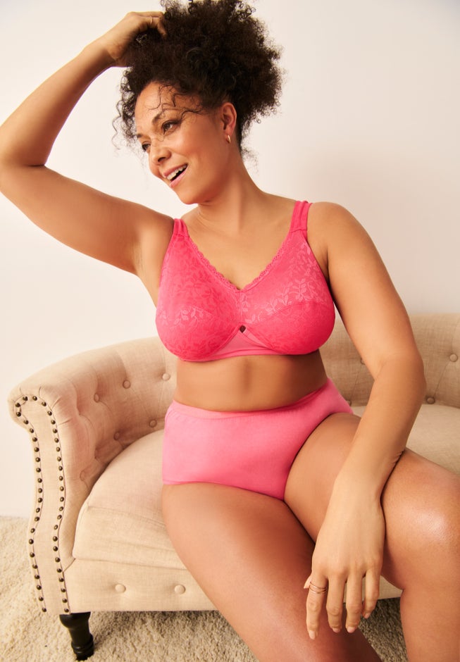 Comfort Choice&reg; Full Coverage Sling Double Band Lace Bra image number 5