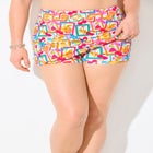 Side Slit Swim Skort with Boyshort image number null