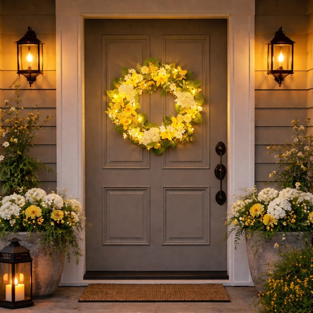 Pre-Lit Citrus Grove 24" Wreath  image number 7