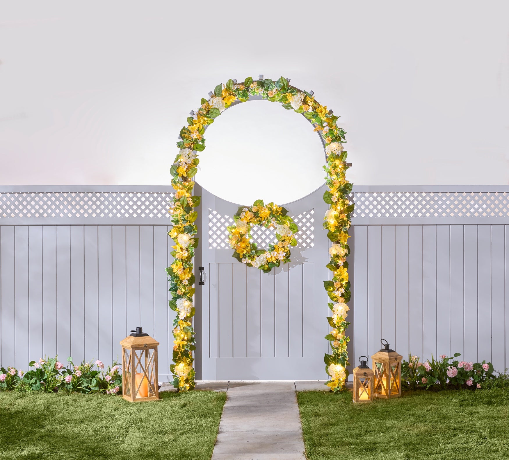  Wooden Square 18" Lantern image number 3