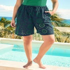 Eyelet Cotton Shorts image number null