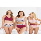 3-Pack Cotton Wireless Bra image number null