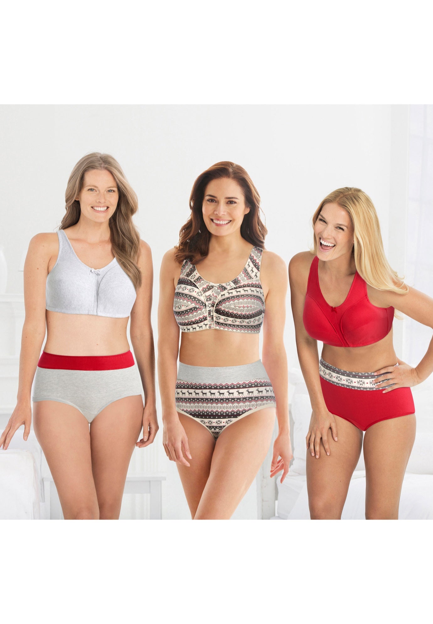 3-Pack Cotton Wireless Bra image number 0