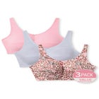 3-Pack Cotton Wireless Bra image number null