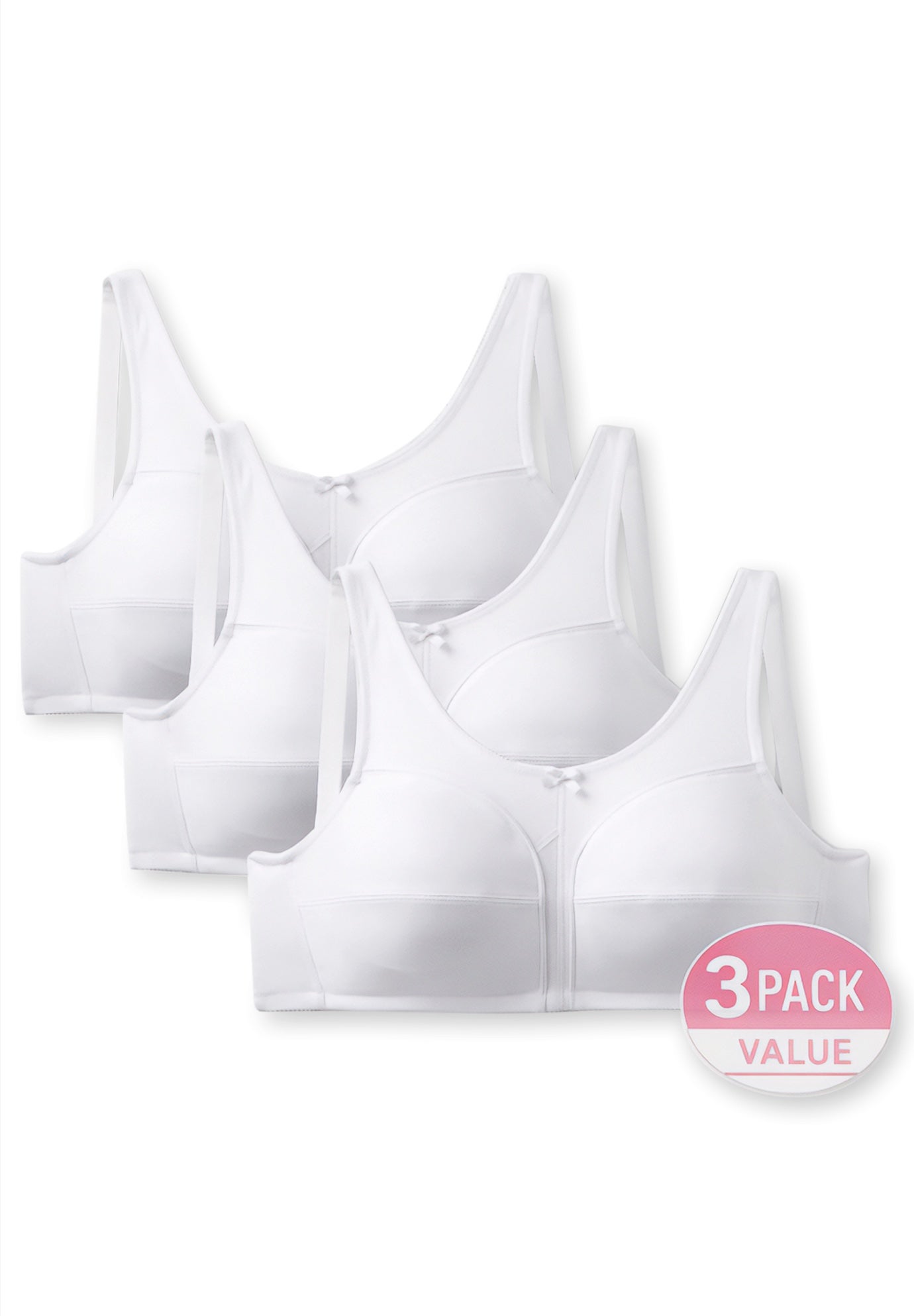 3-Pack Cotton Wireless Bra image number 0