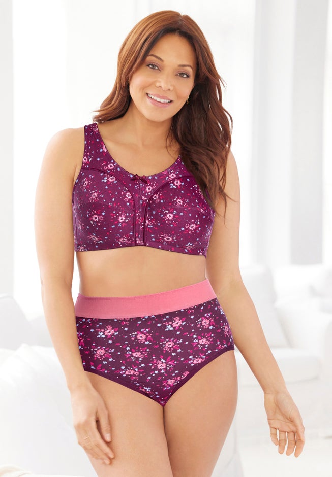 3-Pack Cotton Wireless Bra image number 4