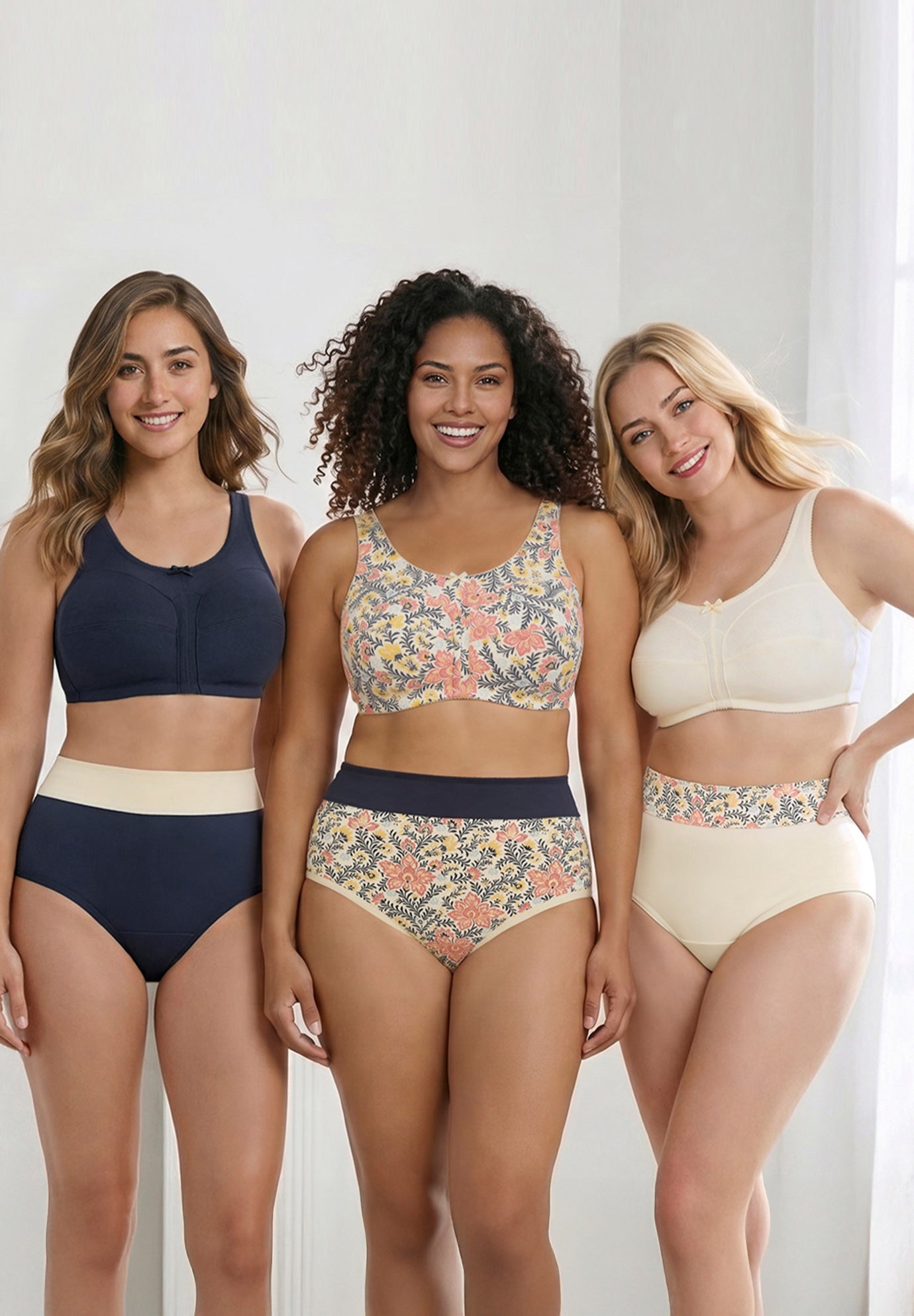 3-Pack Cotton Wireless Bra image number 0