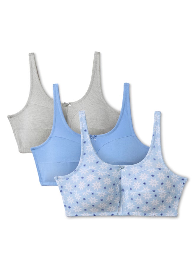 3-Pack Cotton Wireless Bra image number 1