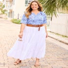 Knit Gauze Tiered Skirt image number null