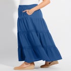 Knit Gauze Tiered Skirt image number null