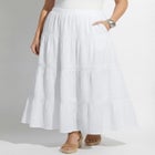 Knit Gauze Tiered Skirt image number null