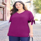 Dream Drape Tie-Sleeve Dolman Top image number null