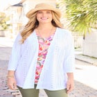 Eyelet Cardigan & Knit Tank Duet image number null
