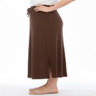 Cotton Gauze A-Line Midi Skirt image number null