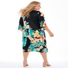 Angel Sleeve V-Neck Shift Dress image number null