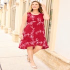 Gauze Embroidered Tank Dress image number 0