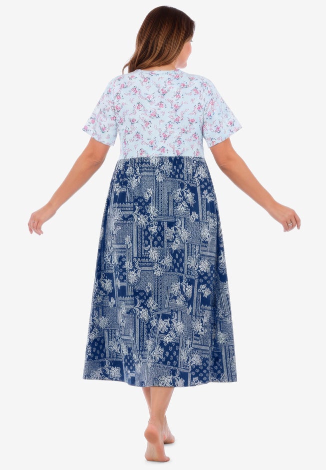 Mixed Print Knit Lounger image number 1