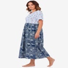 Mixed Print Knit Lounger image number null