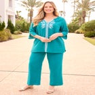 Embroidered Peasant Blouse image number null