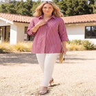 Ingrid Seamed Poplin Shirt image number null