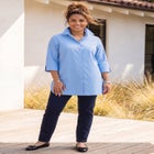 Ingrid Seamed Poplin Shirt image number null