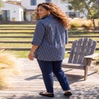 Ingrid Seamed Poplin Shirt image number null