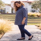 Ingrid Seamed Poplin Shirt image number null