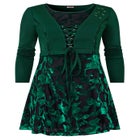 Burnout Velvet Shrug Tunic image number null