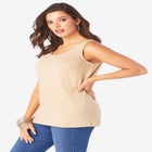 Plus Size Cotton Scoopneck Tank Top image number null