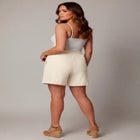 Knit Gauze Smocked Shorts image number 1